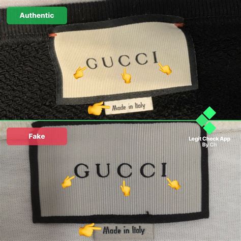 real vs fake gucci tag|authentic gucci tags.